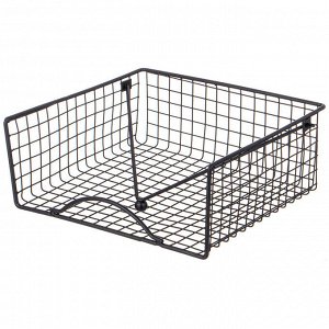 Элегантная черная салфетница 19x19x8 см, 1 шт.