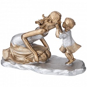 Статуэтка "Мама и Дочка" - Сердечная Связь, 15,5x6,5x10 см, 1 шт.