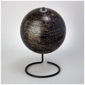 Глобус настольный 18,2x18,2x27,5 см - идеальный элемент декора и обучения, 1 шт.