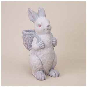 Декоративное кашпо "Кролик" 25,5x17,5x41 см - Идеальный акцент для вашего интерьера, 1 шт.