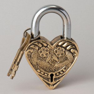 Декоративный замок с ключами 10x7 см - Идеальный элемент для интерьера, 1 шт.