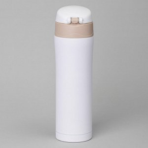 Термокружка AGNESS Girl 420 мл — вакуумная нерж. сталь 18/10, медная прослойка, герметичная крышка