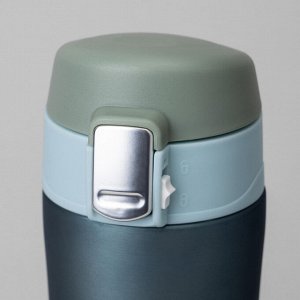 Термокружка AGNESS Cat 420 мл — нержавеющая сталь 18/10, вакуум с медной прослойкой, герметичная крышка