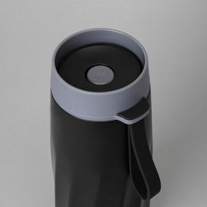 Термокружка AGNESS Curl Umber 400 мл из стали 18/10 с вакуумной изоляцией и герметичной крышкой