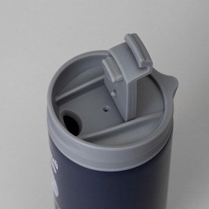 Термокружка AGNESS «Новый день» 450 мл, вакуумная сталь 18/10 с медной прослойкой, герметичная крышка с клапаном