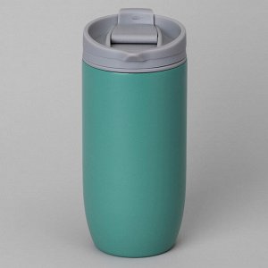 Термокружка AGNESS Happiness 450 мл — вакуумная нержавеющая сталь 18/10, медная прослойка, герметичная крышка со стоппером