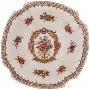 Элегантная фруктовница на ножке 34x34x23.5 см - идеальное украшение для вашего стола, 1 шт.