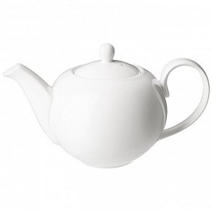 Фарфоровый чайник LEFARD FASHION, 1100 мл — стильный белоснежный дизайн Fine China, прочный и легкий, для современной сервировки, 1 шт.