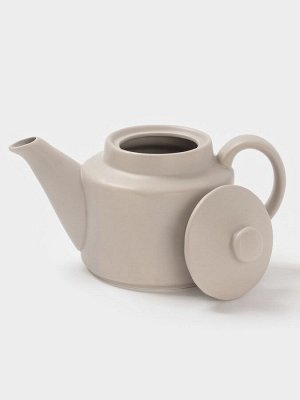 Чайник заварочный Magistro Potter, 775 мл, фарфор, светло-серый