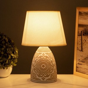 Лампа настольная «Замира» 1x40 Вт Е14 какао 20x20x32 см
