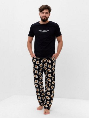Пижама мужская KAFTAN "Good mo" размер, черный