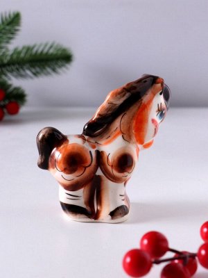 Фигурка фарфор гжель «Конь Лёша», 9x8.5x4 см, цветной