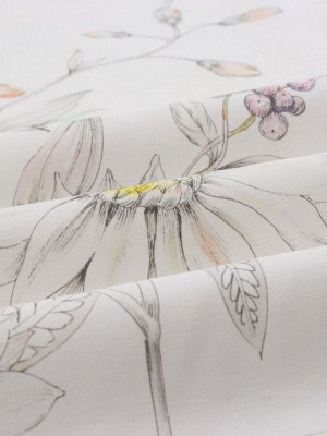 Набор наволочек SL Home Floral cover 70*70+3 см - 2 шт, сатин, 140 гр/м2, 100% хлопок