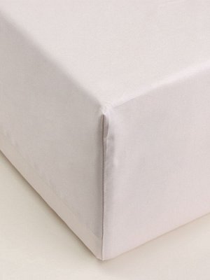 Простыня на резинке SL Home Beige 160*200+30 см , сатин, 140 гр/м2, 100% хлопок