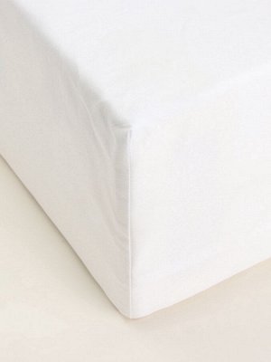 Простыня на резинке SL Home Natural color 90*200+30 см , сатин, 140 гр/м2, 100% хлопок