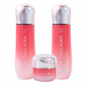 Jigott Набор увлажняющих средств для лица: тонер, эмульсия, крем / Signature Collagen Essential Skin Care 3 Set
