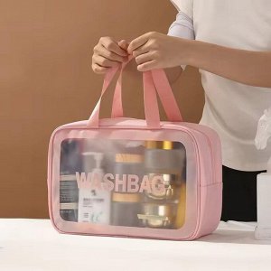 Kristaller Косметичка Washbag rectangular big, розовый