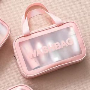 Kristaller Косметичка Washbag rectangular big, розовый