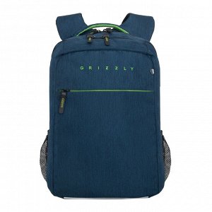Рюкзак молодежный GRIZZLY с карманом для ноутбука 13", анатомической спинкой, для мальчика