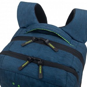 Рюкзак молодежный GRIZZLY с карманом для ноутбука 13", анатомической спинкой, для мальчика