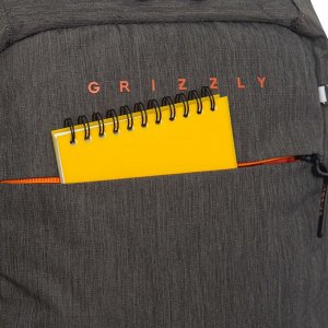 Рюкзак молодежный GRIZZLY с карманом для ноутбука 13", анатомической спинкой, для мальчика