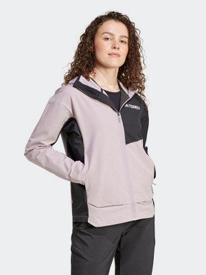 Фиолетовый - куртка adidas Terrex Multi Softshell для походов