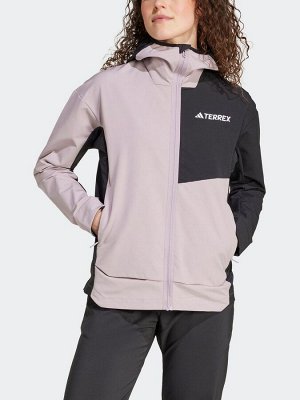Фиолетовый - куртка adidas Terrex Multi Softshell для походов
