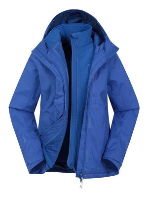 Синяя женская водонепроницаемая куртка 3 в 1 от Mountain Warehouse