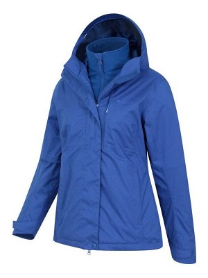 Синяя женская водонепроницаемая куртка 3 в 1 от Mountain Warehouse