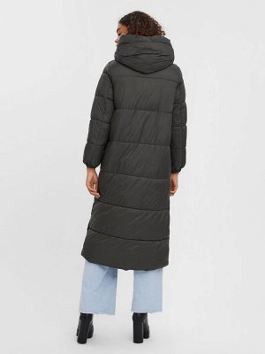 VERO MODA Утепленное длинное пальто с капюшоном