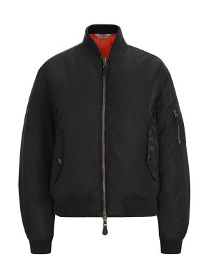 Черная куртка-бомбер GUESS JEANS
