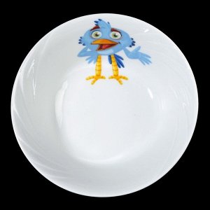 Салатник 360 мл "Голубка. Радужные птички", 14,5 см, рисунок МИКС