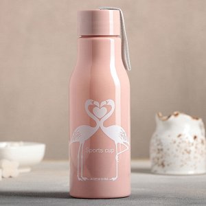 Бутылка пластиковая «Фламинго», 450 мл, цвет МИКС 4318682