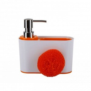 Дозатор для моющих жидкостей Sienna, цвет оранжевый 2396044