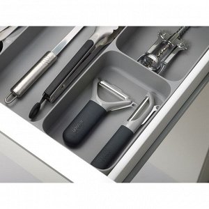 Органайзер для столовых приборов и кухонной утвари DrawerStore, серый