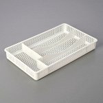 Лoтok для стoлoвых пpибopoв Darel plastic, цвeт мpaмop