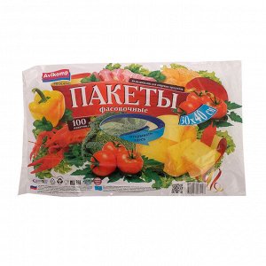 Пакеты для хранения продуктов, 30?40 см, 100 шт, цвет прозрачный