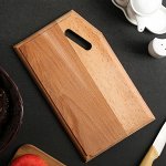 Доска разделочная «Косая» с ручкой, массив бука 28?17?1,8 см