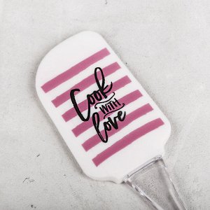 Силиконовая лопатка Cook with love, 5 х 24 см 4415455