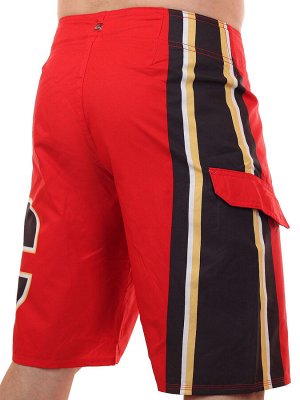 Красные бордшорты с логотипом профессионального хоккейного клуба Calgary Flames (НХЛ) №337