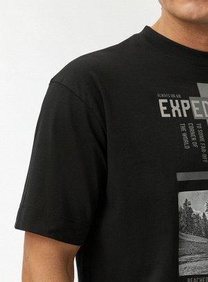 Футболка хлопковая с принтом