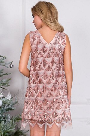 Платье Мелани розовый  П-214-2