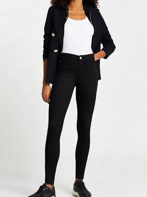 Джинсы-скинни River Island Black Molly средней посадки