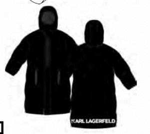 Пуховик KARL LAGERFELD Kids