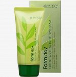 FARMSTAY - КРЕМ СОЛНЦЕЗАЩИТНЫЙ ДЛЯ ЛИЦА С СЕМЕНАМИ ЗЕЛЁНОГО ЧАЯ GREEN TEA SEED MOISTURE SUN CREAM [70g] 30.08.2026