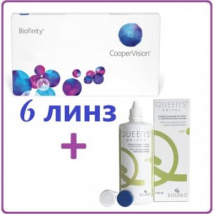 1-мес контактные линзы Biofinity (силикон-гидрогель) (6 линз)