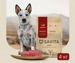Сухой корм Savita Для ЩЕНКОВ с олениной . 4 кг. Беззерновой.  Холистик. Россия