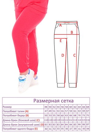Брюки-8371 Цвет: Розовый
Фасон: Брюки
Модель брюк: Спортивные
Материал: Трикотаж
Параметры модели: Рост 173 см, Размер 54

Брюки спортивные трикотажные розовый неон (двухнитка)
