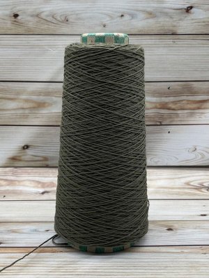 Пряжа для вязания 100 гр,Cotone 100%  хлопок мерсеризованный (без блеска) 450м/100г  Пепельный хаки