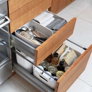 MUJI Soft Polyethylene Case Half Small – пластиковый ящик для хранения, половинный, маленький размер